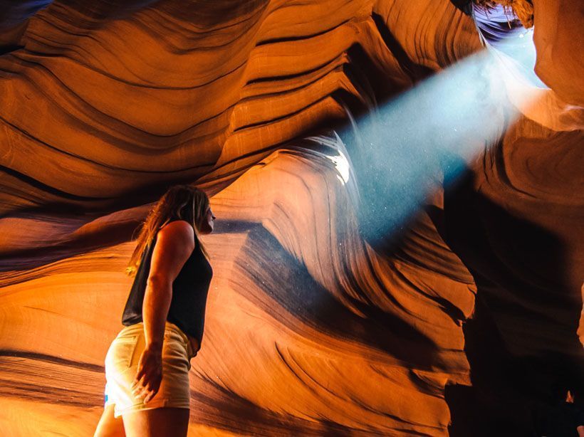 rayo de luz antelope canyon
